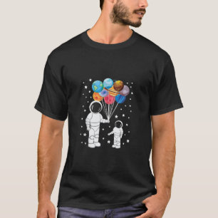 Astronaut Ruimteman Grappige Ruimte Dwerg Zonneste T-shirt