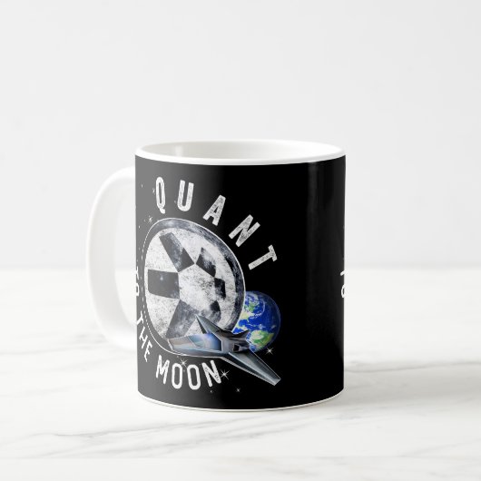 Astronaut Schaats Quant QNT Crypto Coin HODL Token Koffiemok (Voorkant links)