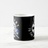 Astronaut Schaats Quant QNT Crypto Coin HODL Token Koffiemok (Center)