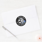 Astronaut Schaats Quant QNT Crypto Coin HODL Token Ronde Sticker (Envelop)