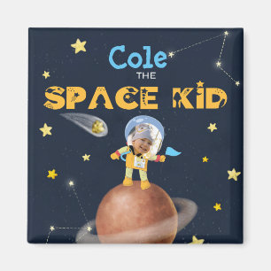👨 🚀 Astronaut schattig Ruimtethema Aangepast Magneet
