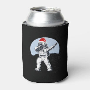 Astronaut schep op de maan ruimte Kerstmis Graphic Blikjeskoeler