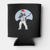 Astronaut schep op de maan ruimte Kerstmis Graphic Blikjeskoeler (Voorkant)