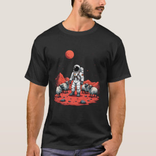 Astronaut Shepherd op Mars – kosmisch Boerderij T-shirt