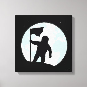 Astronaut Silhouette Canvas Afdruk