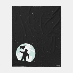 Astronaut Silhouette Fleece Deken