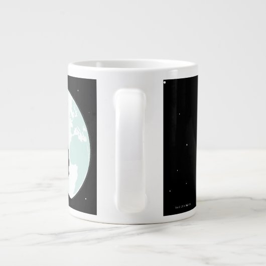 Astronaut Silhouette Jumbo Mok (Achterkant)