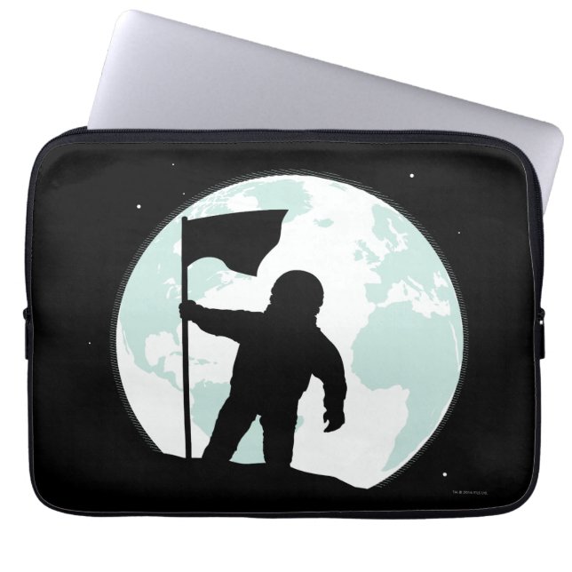 Astronaut Silhouette Laptop Sleeve (Voorkant)
