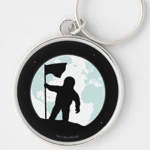 Astronaut Silhouette Sleutelhanger