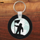 Astronaut Silhouette Sleutelhanger (Voorkant)