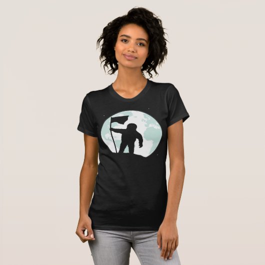Astronaut Silhouette T-shirt (Voorkant volledig)