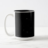 Astronaut Silhouette Tweekleurige Koffiemok (Links)