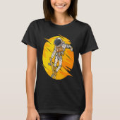 Astronaut Skateboard Skating Space Cosmos Astronau T-shirt (Voorkant)