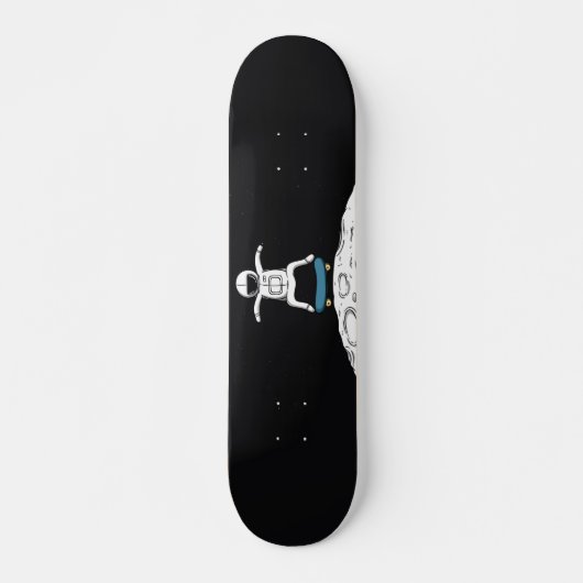 Astronaut Skateboard Sur La Lune (Devant)