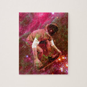 Astronaut Skateboarder Legpuzzel