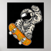 Astronaut Skateboarder, Skateboarding Lover, Astro Poster (Voorkant)
