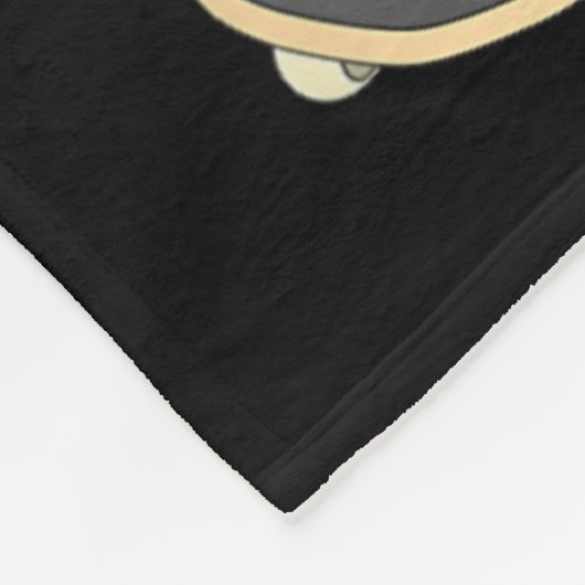 Astronaut Skateboarding Kids Lloon Planets Space S Fleece Deken (Hoek)