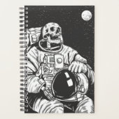 Astronaut Skeleton Spooky Skull Planner (Voorkant)