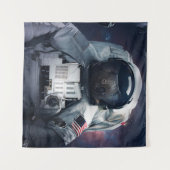 Astronaut sloth koala wandkleed (Voorkant (horizontaal))