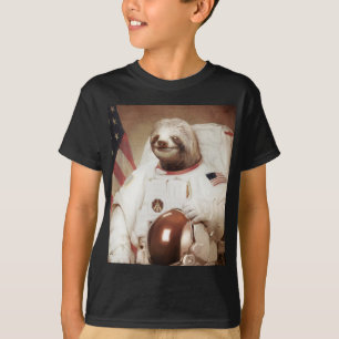 astronaut sloth t-shirt