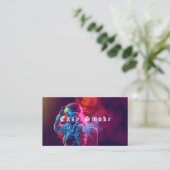 Astronaut Smoke Vape Shop Carte de visite (Debout devant)