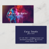 Astronaut Smoke Vape Shop Carte de visite (Devant / Derrière)