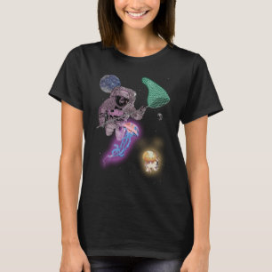 Astronaut Space Alien Kwallen Jacht met Net G T-shirt