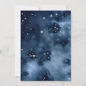 Astronaut Space Baby shower Uitnodiging (Achterkant)