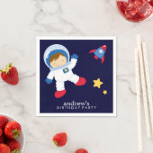 Astronaut Space Birthday Party - Gepersonaliseerd Servetten (Insitu)
