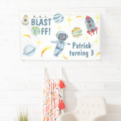 Astronaut Space Birthday Party Spandoek (Insitu)