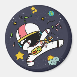 astronaut space Cartoon Magneet