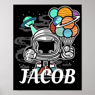 ASTRONAUT Space Cartoon  Poster