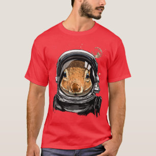Astronaut Space Edeining Astronomy Love Squirrel T-shirt