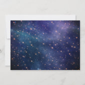 Astronaut Space Gedekte uitnodiging op zaterdag (Achterkant)