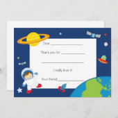 Astronaut Space Hartelijk dank Bedankkaart (Voorkant / Achterkant)