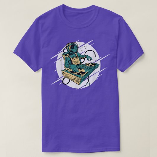 Astronaut Space Music Dj T-Shirt (Design devant)