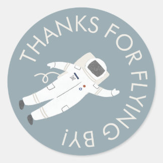 Astronaut Space Party Bedankt voor uw Sticker