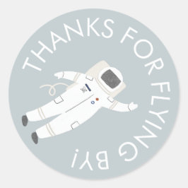 Astronaut Space Party Bedankt voor uw Sticker
