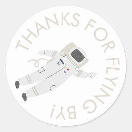 Astronaut Space Party Bedankt voor uw Sticker