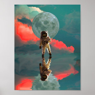 Astronaut Space Poster