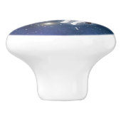 Astronaut Space Swirling Vortex Sterren Galaxy Keramische Knop (Zijkant)