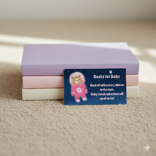 Astronaut Space teddy Bear Boeken voor Baby Reques Informatiekaartje