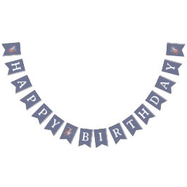 Astronaut Space Verjaardag bunting banner
