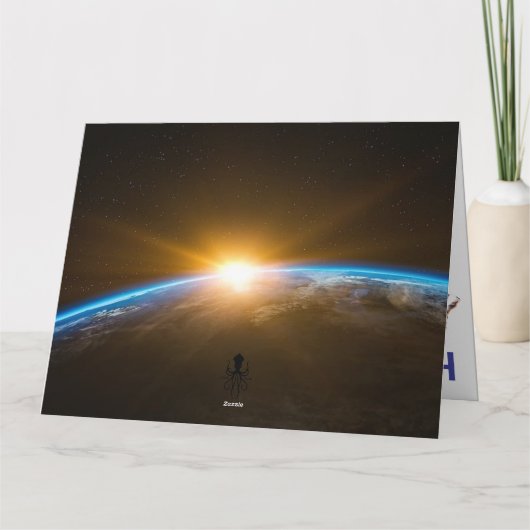 Astronaut Space Verjaardag Kaart (Achterkant)