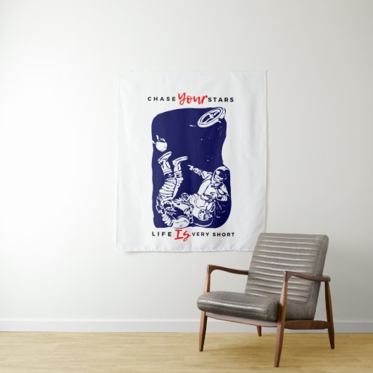 Astronaut Space Wandkleed (In situ)