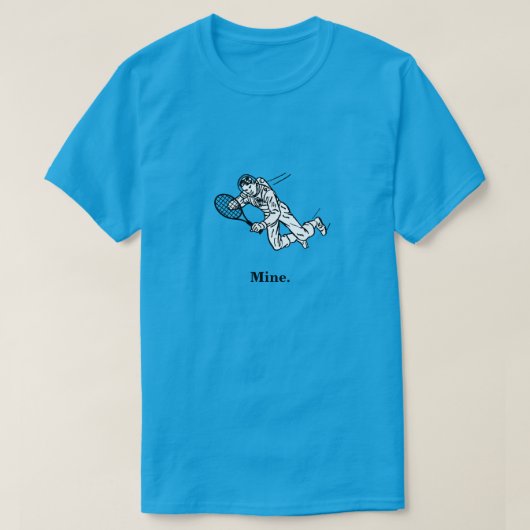 Astronaut Spaceman Tennis Player T-shirt (Design voorkant)