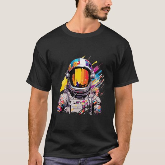 Astronaut Spaceman World Adventure Discovery T-shirt (Voorkant)