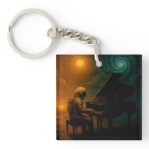 Astronaut speelt piano in Split Reality - Surreali