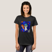 Astronaut Squirrel in Space T-shirt (Voorkant volledig)
