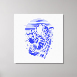 Astronaut Status Canvasprint op Spieraam Canvas Afdruk